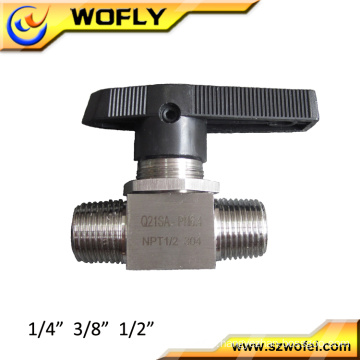 manual brass lockable filter ball valve with union